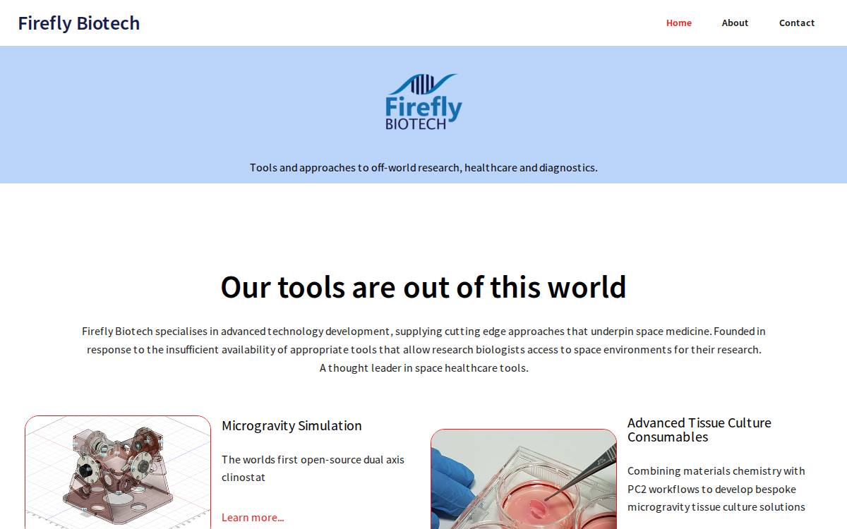 Firefly Biotech website preview