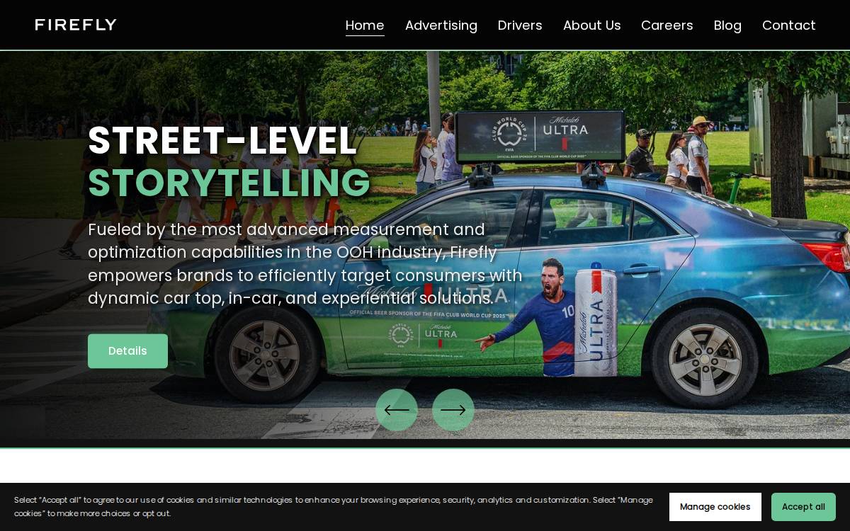 Firefly website preview
