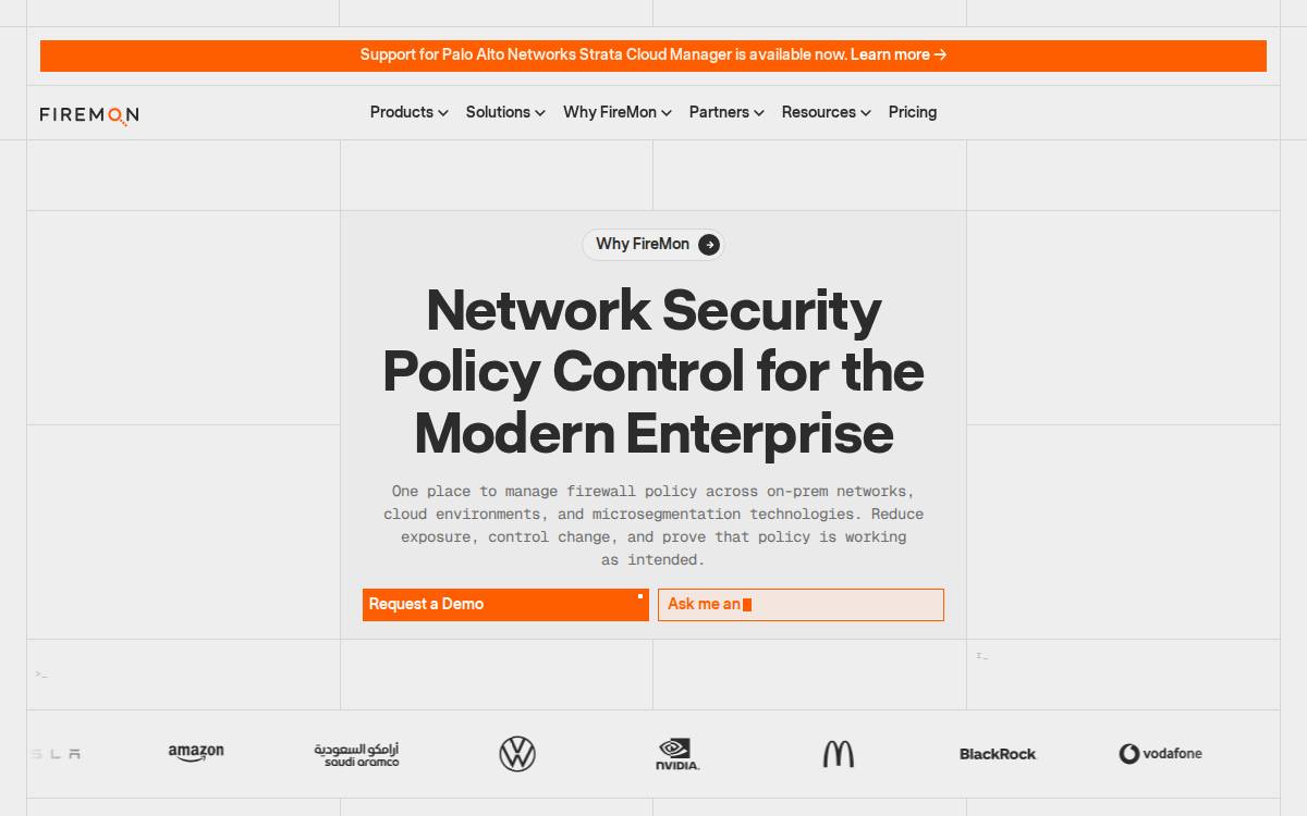 Firemon website preview