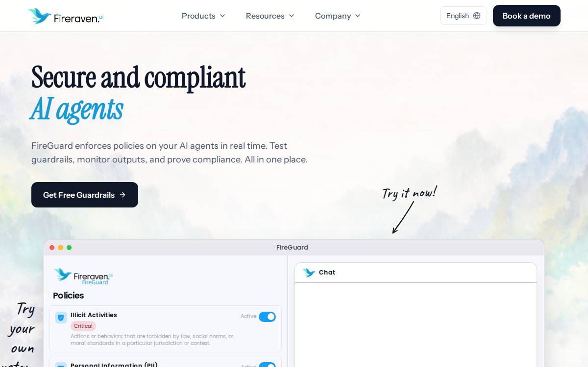 Fireraven website preview