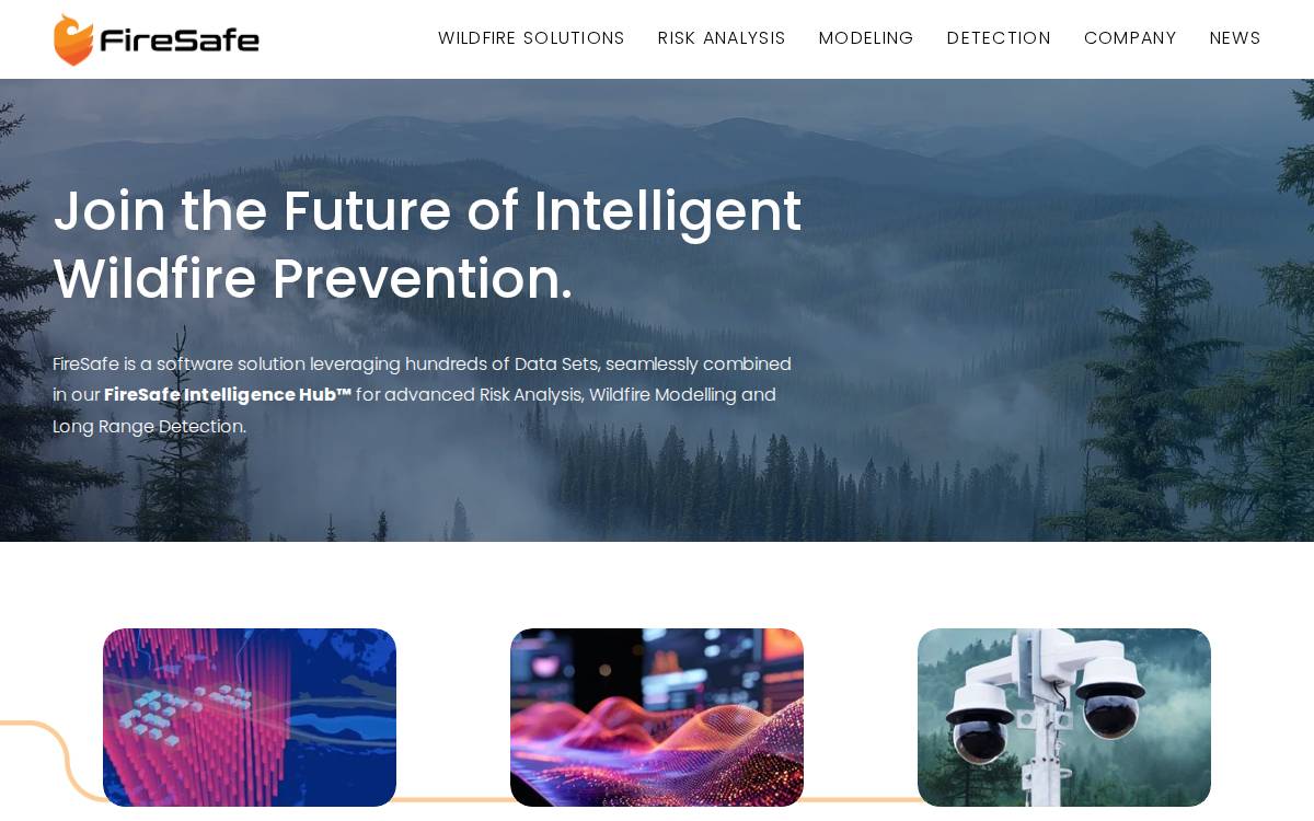 FireSafe AI website preview