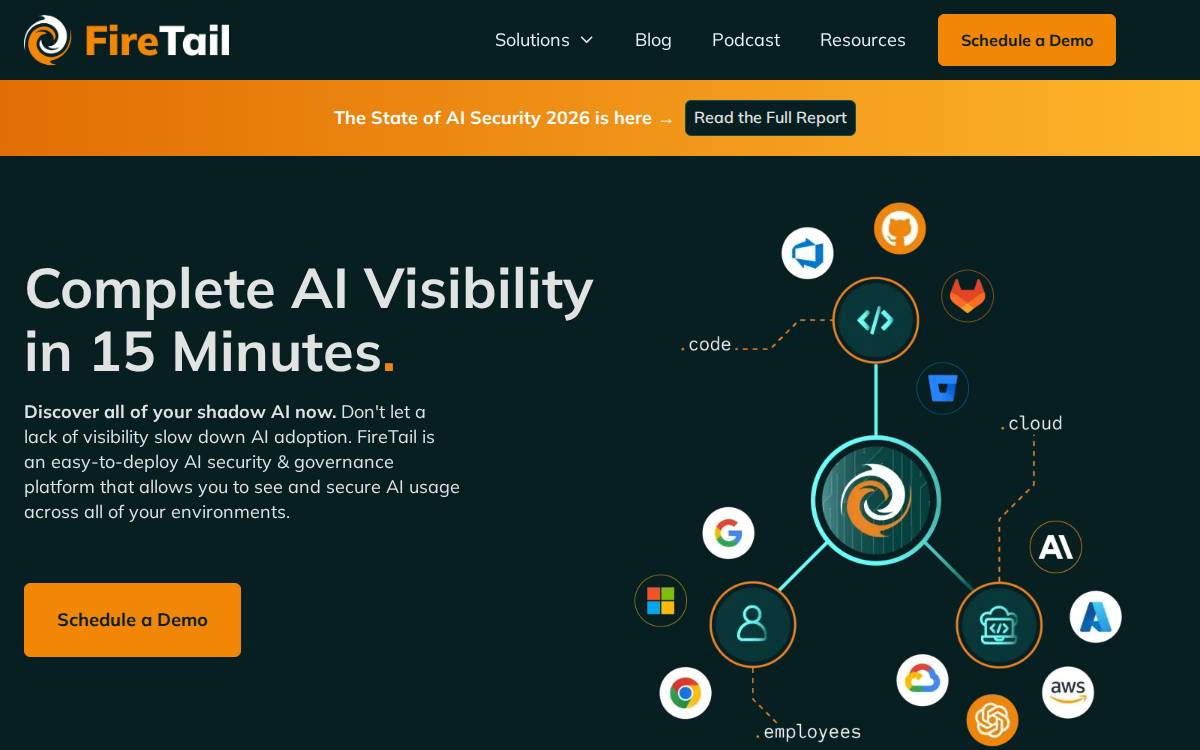 Firetail website preview