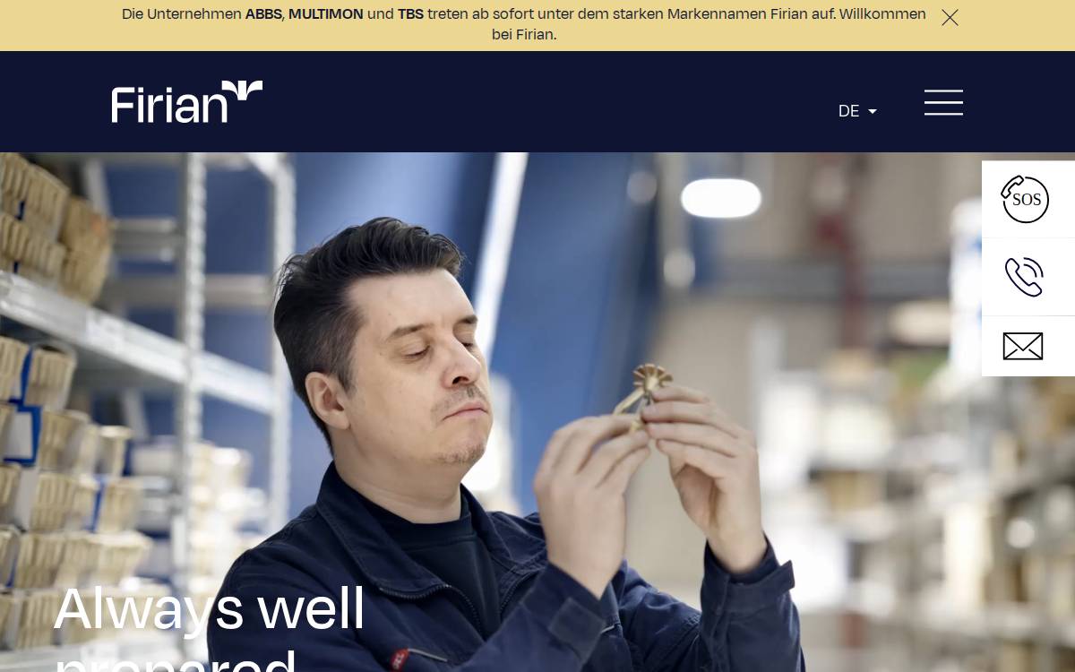 Firian website preview