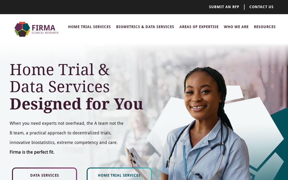 Firma Clinical Research website preview