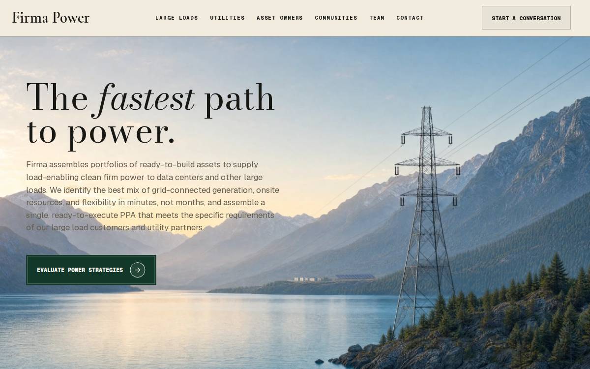 Firmapower website preview