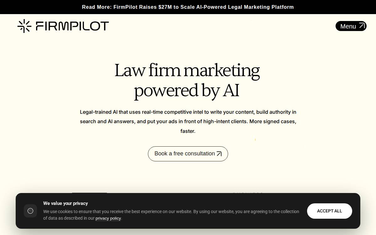 FirmPilot website preview