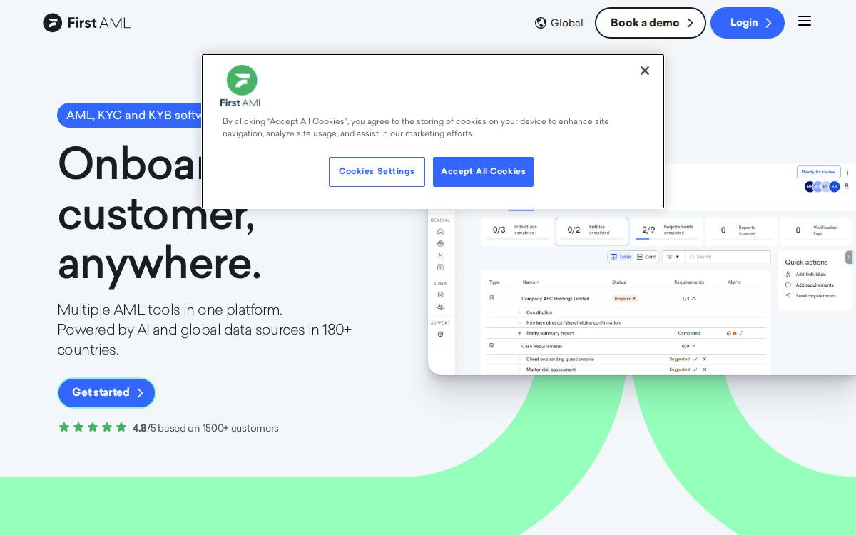 First AML website preview