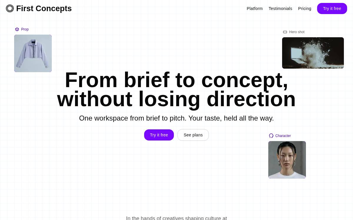 First Concepts website preview