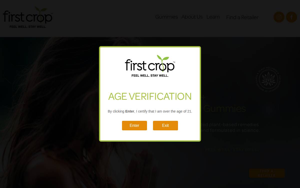 First Crop website preview