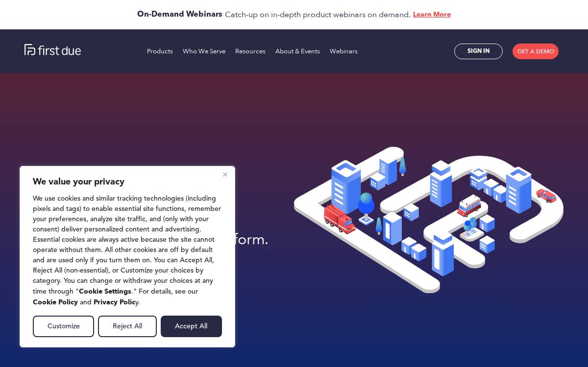 First Due website preview