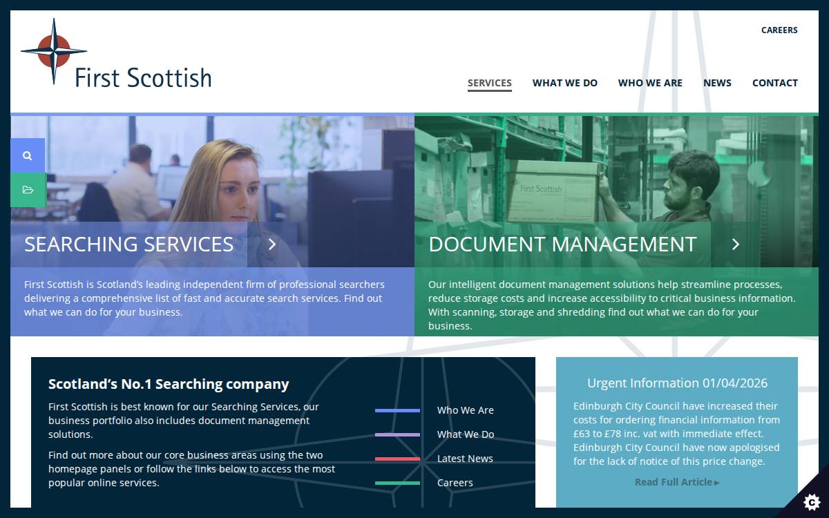 First Scottish website preview