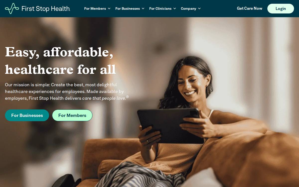 First Stop Health website preview