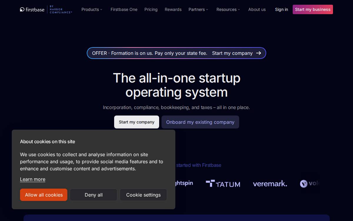 Firstbase.io website preview