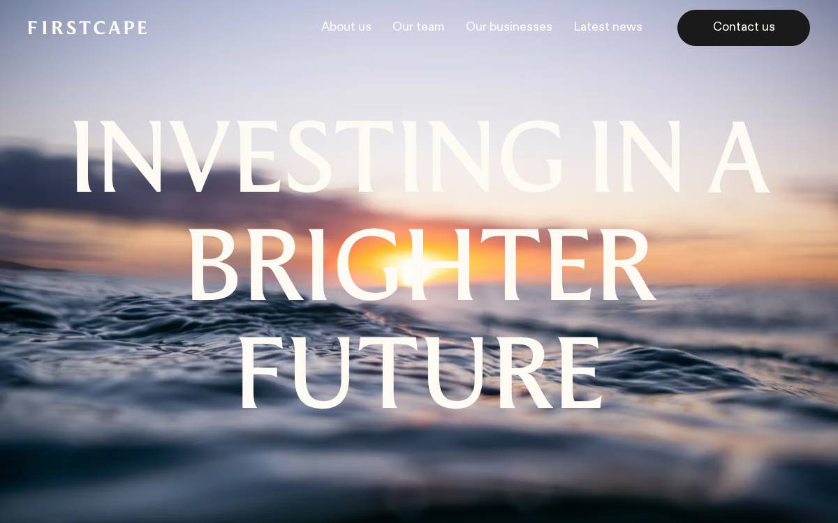 FirstCape website preview