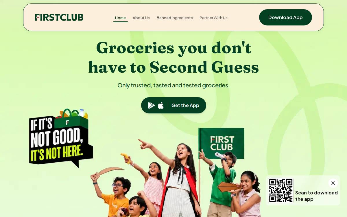 Firstclub website preview