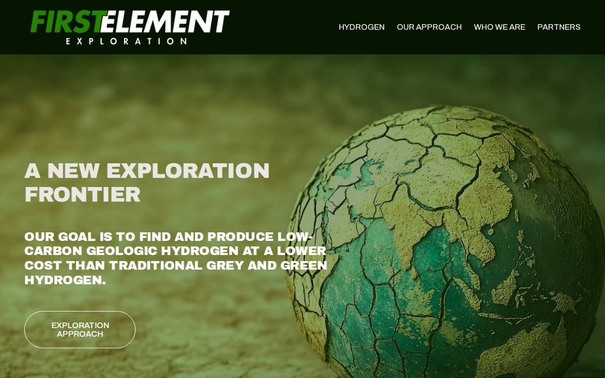Firstelement Exploration website preview