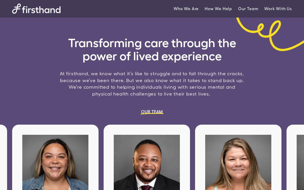 firsthand website preview