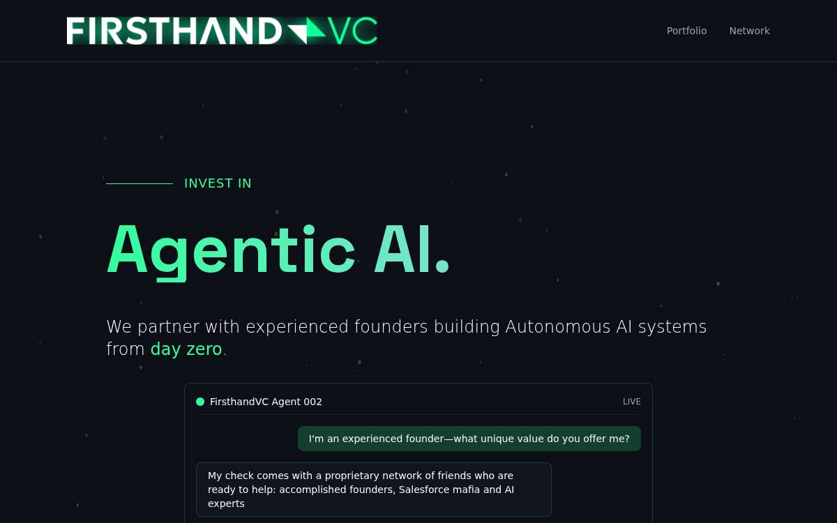 Firsthand website preview