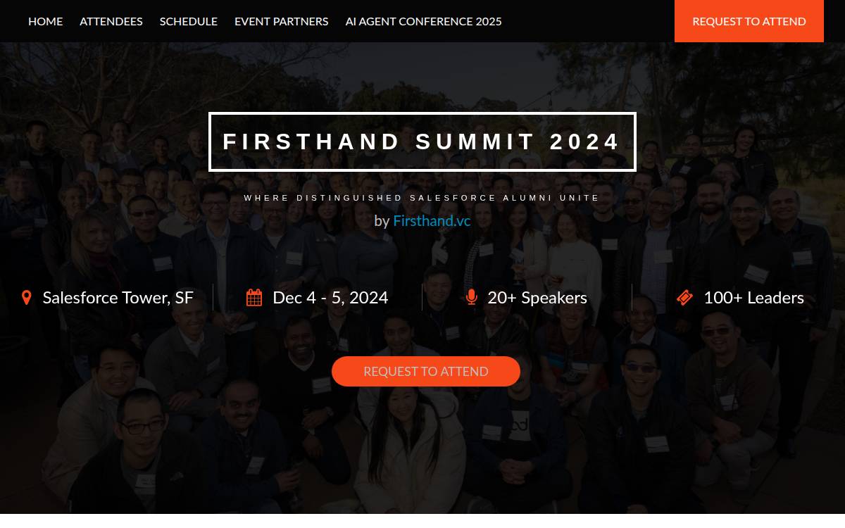 Firsthandsummit website preview