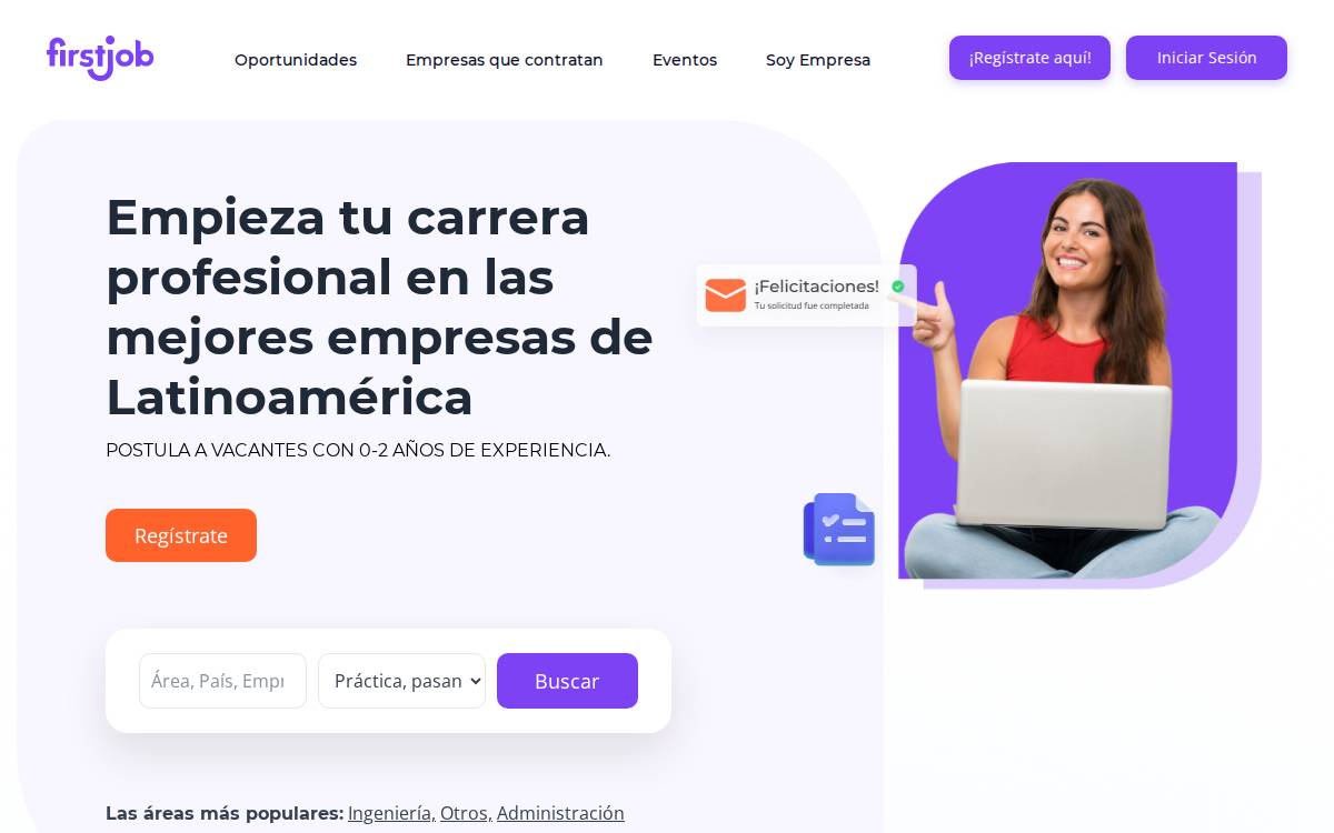 FirstJob website preview