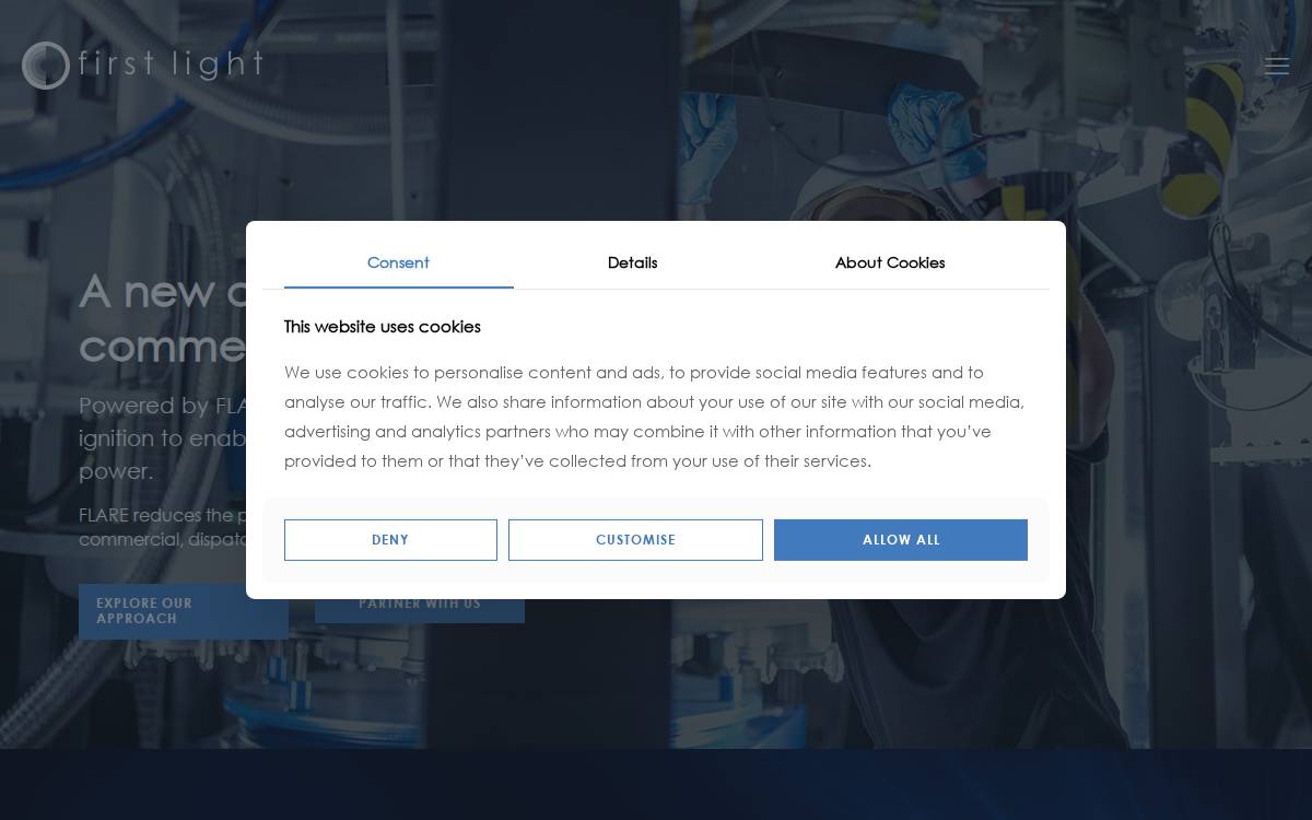First Light Fusion website preview