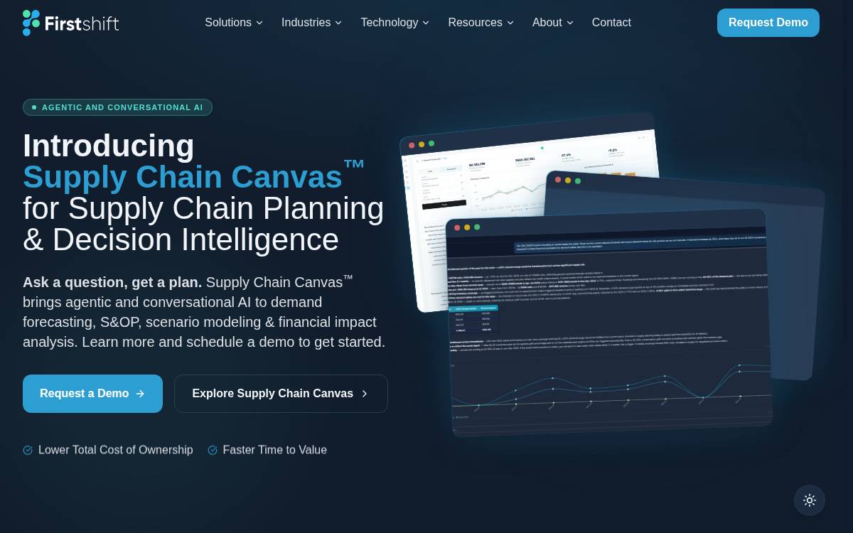 Firstshift Ai website preview