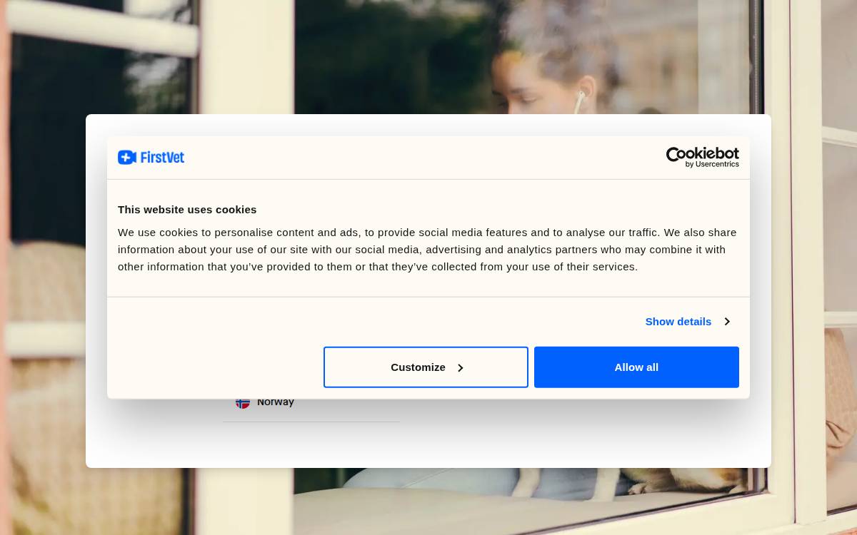 FirstVet website preview
