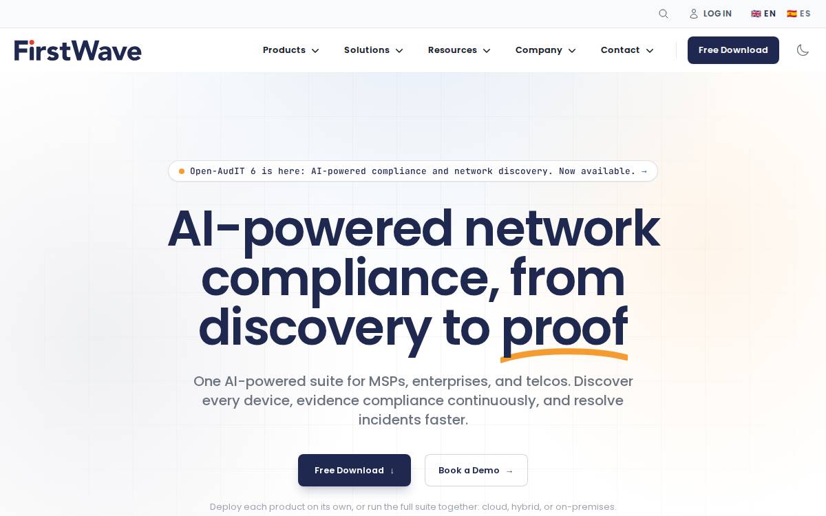 Firstwave website preview