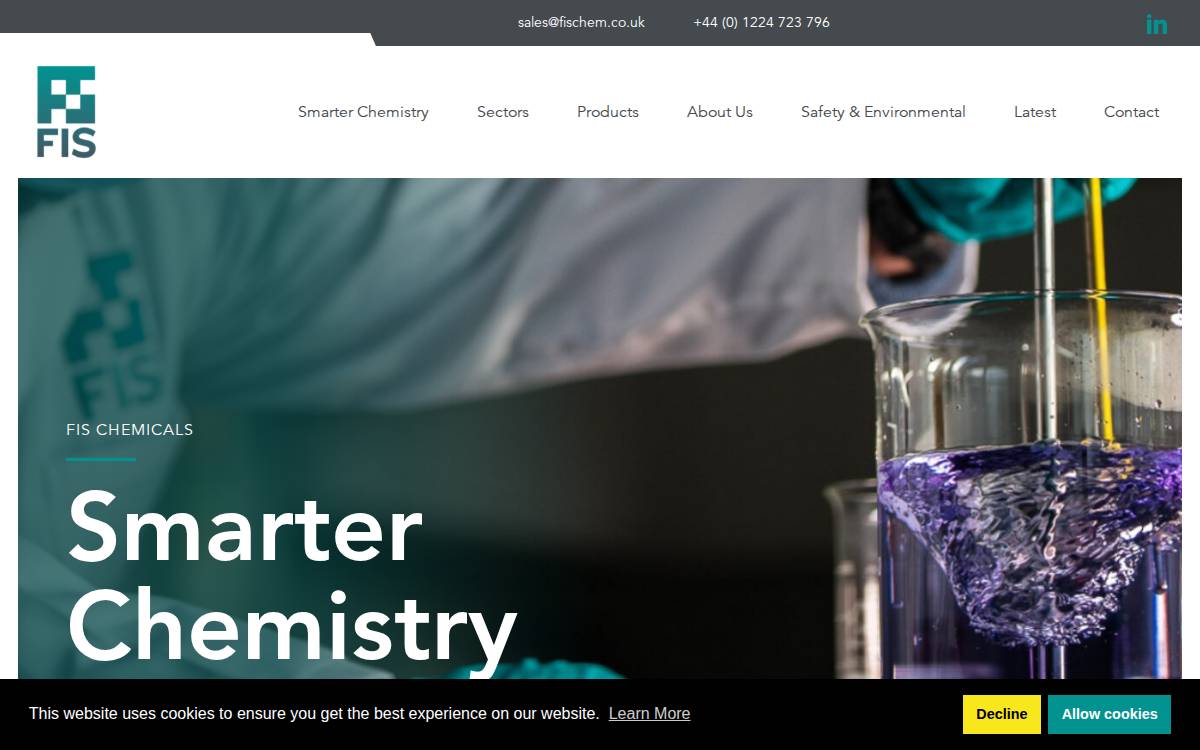 Fis Chemicals website preview