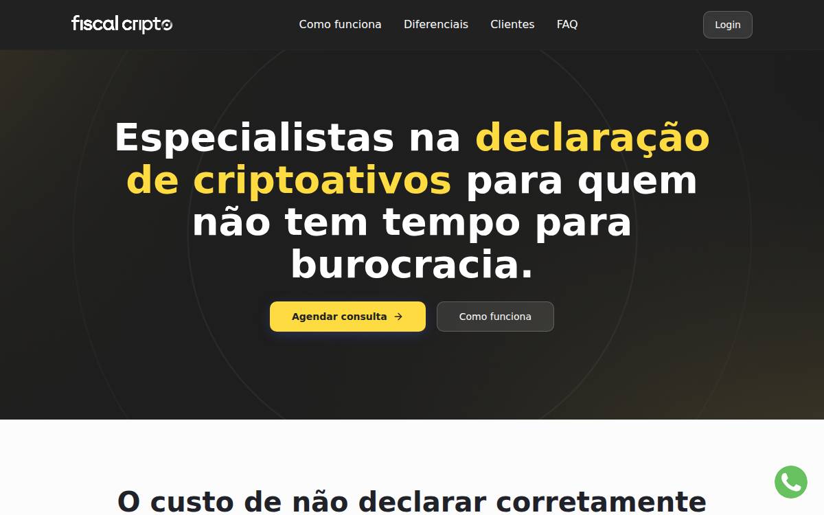 Fiscal Cripto website preview