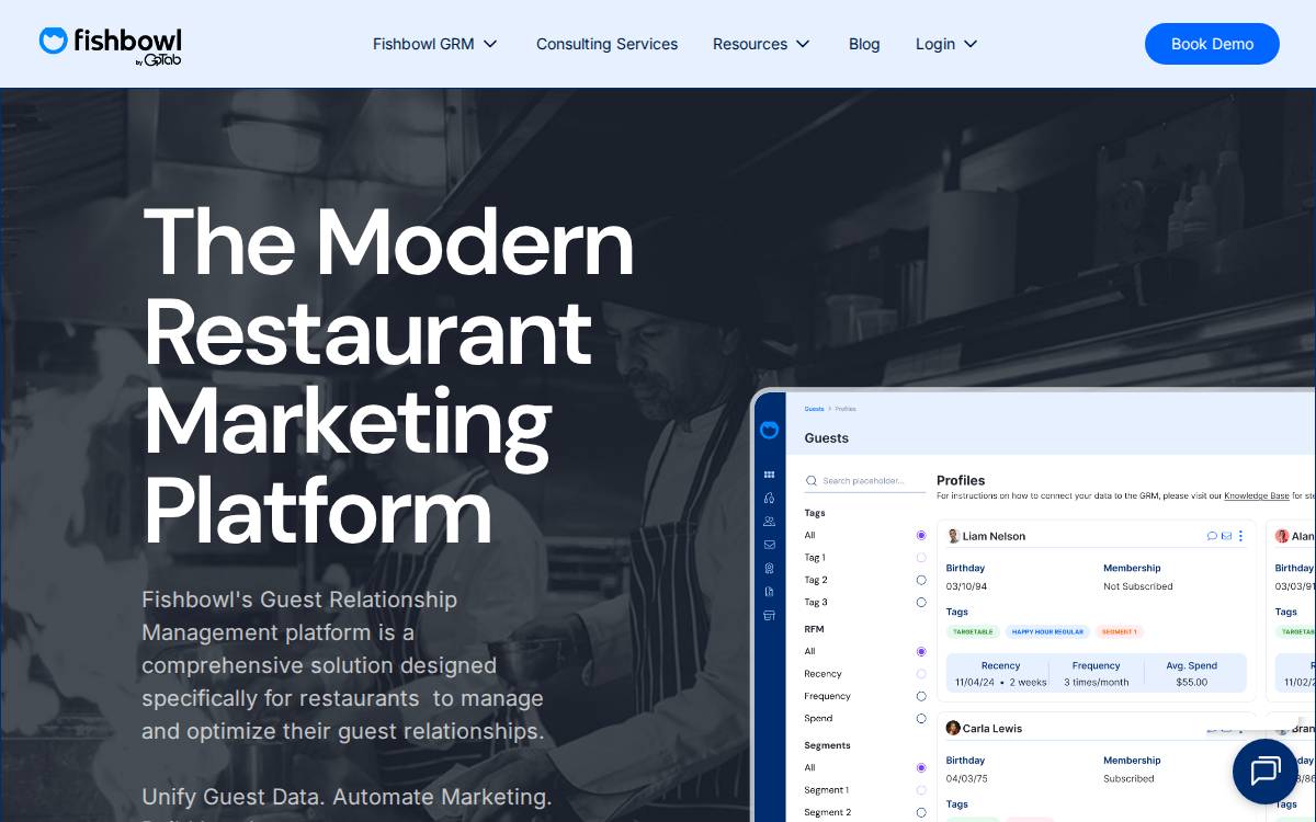 Fishbowl website preview