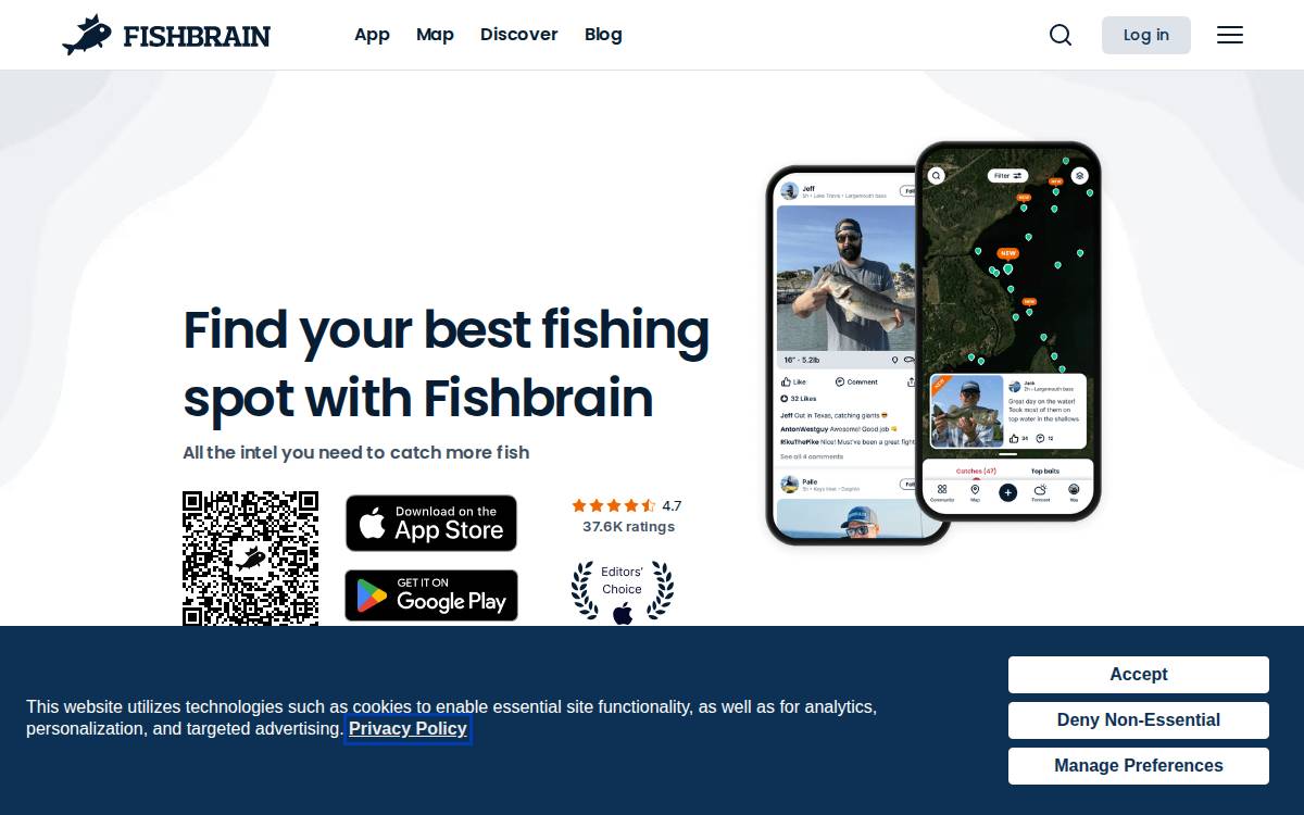 Fishbrain website preview