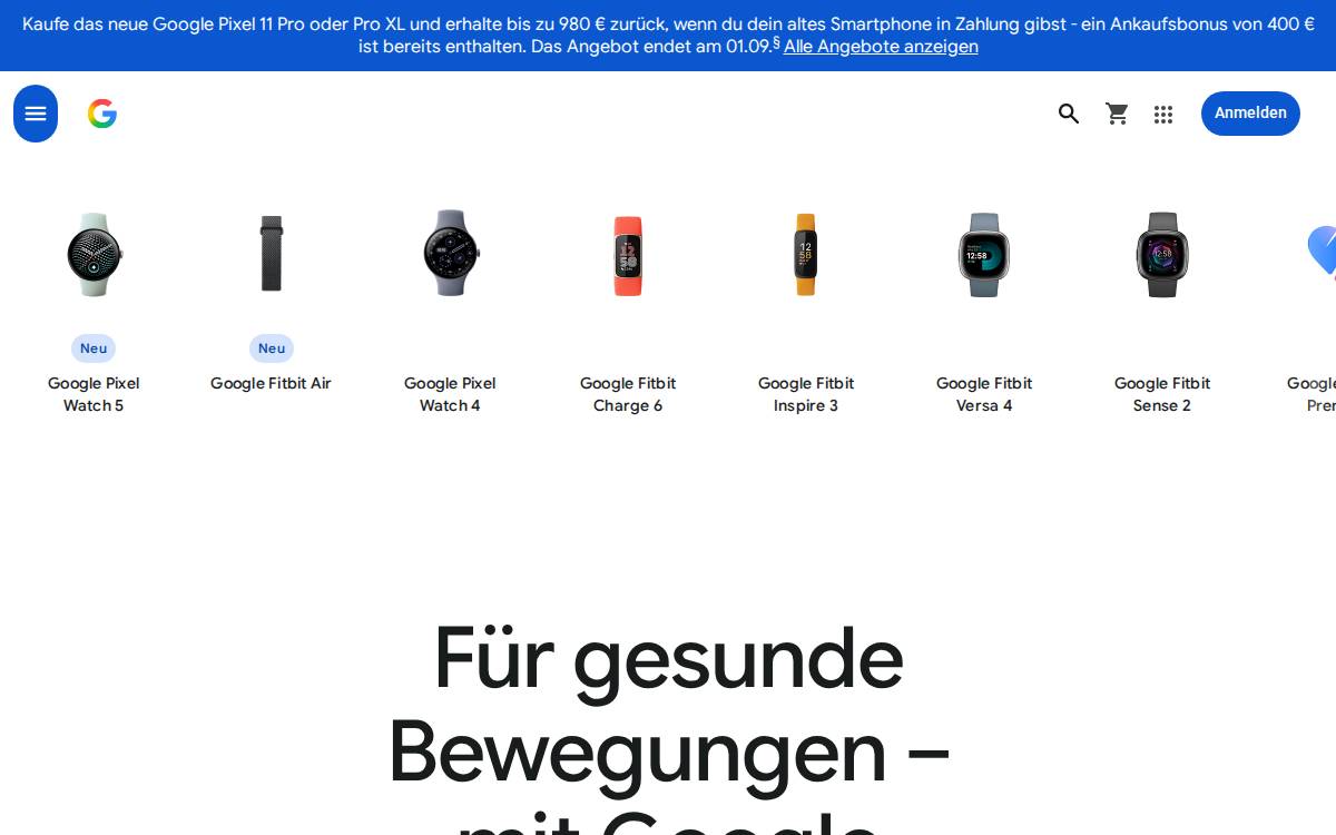 Fitbit website preview