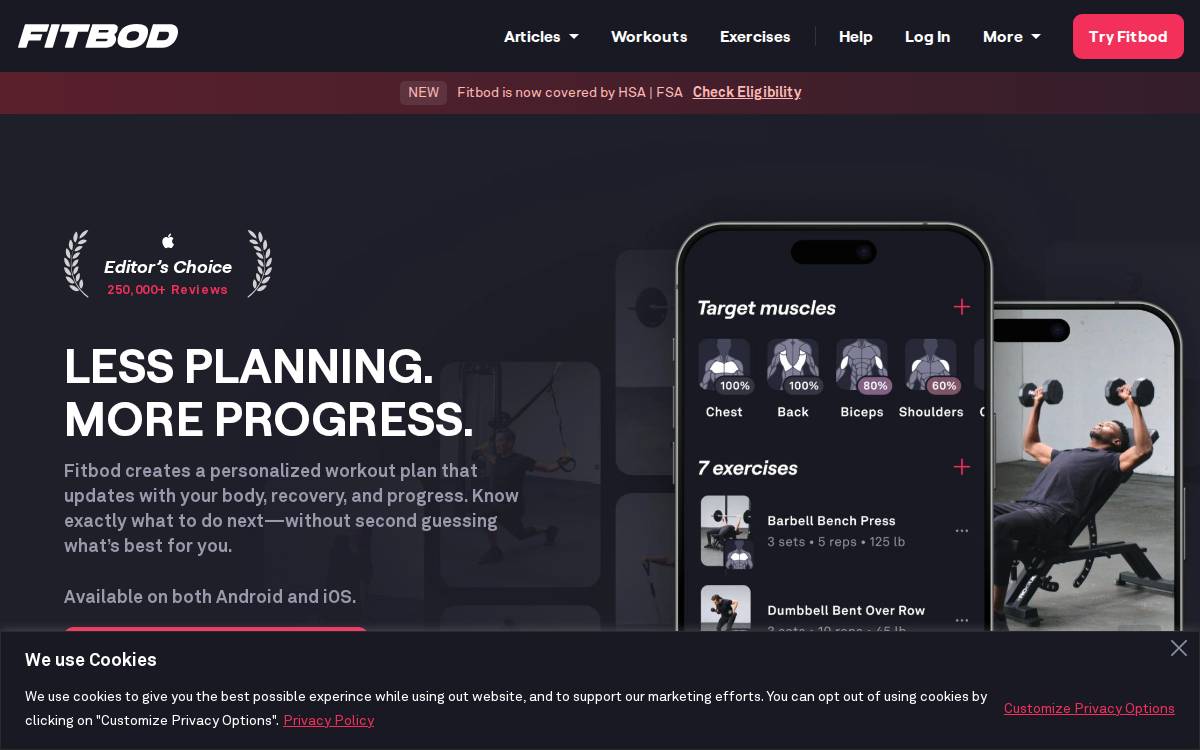 Fitbod website preview
