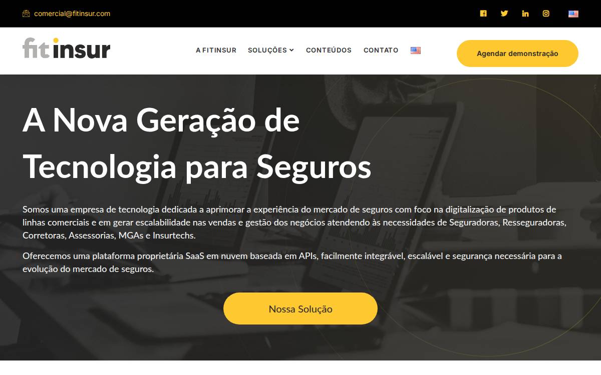 Fitinsur website preview