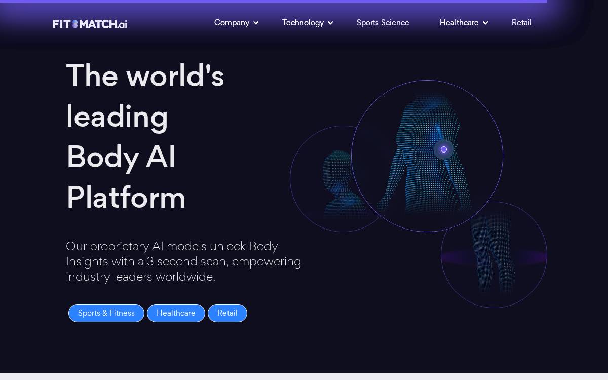 FIT:MATCH website preview