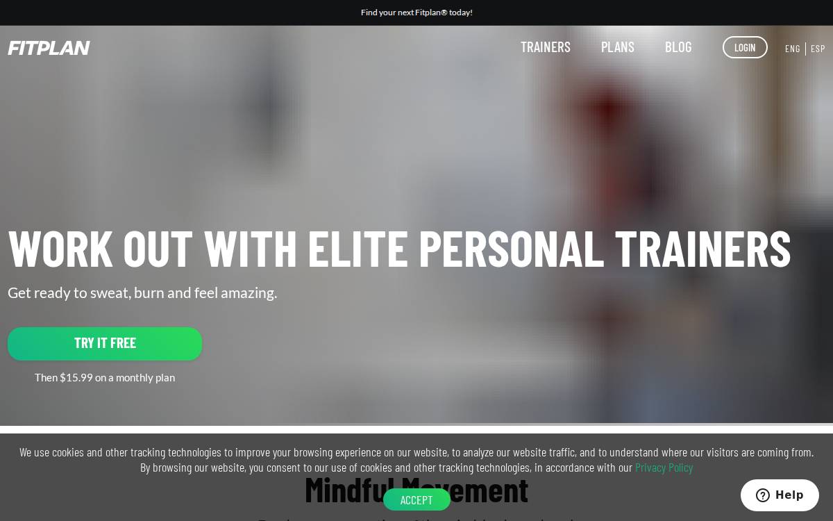 Fitplanapp website preview