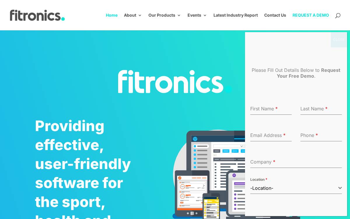 Fitronics website preview