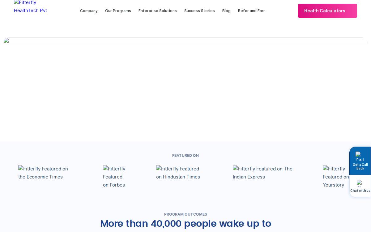 Fitterfly website preview