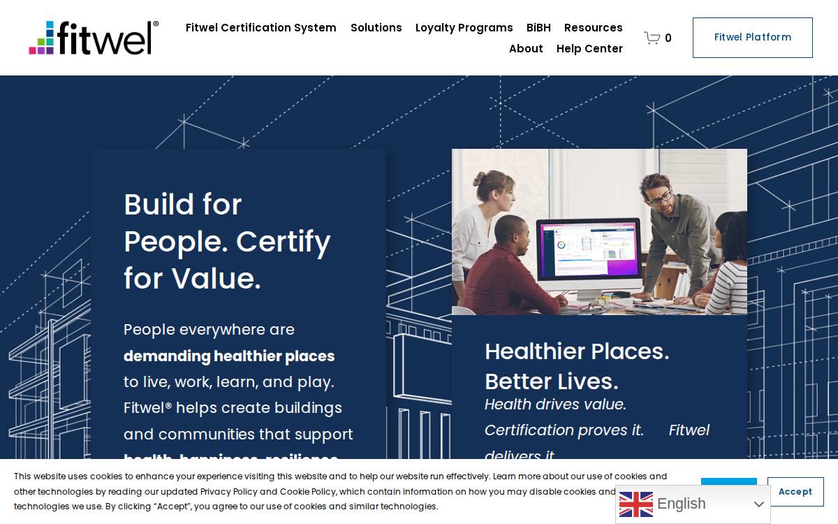 Fitwel website preview