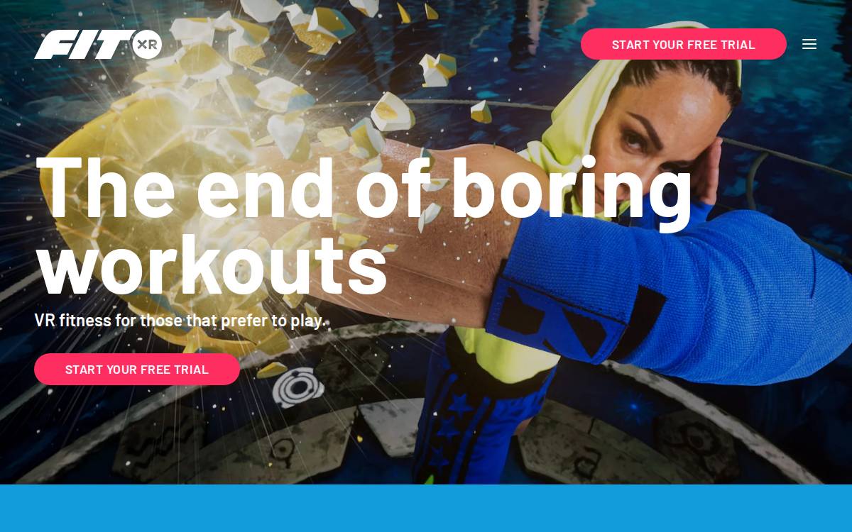 FitXR website preview