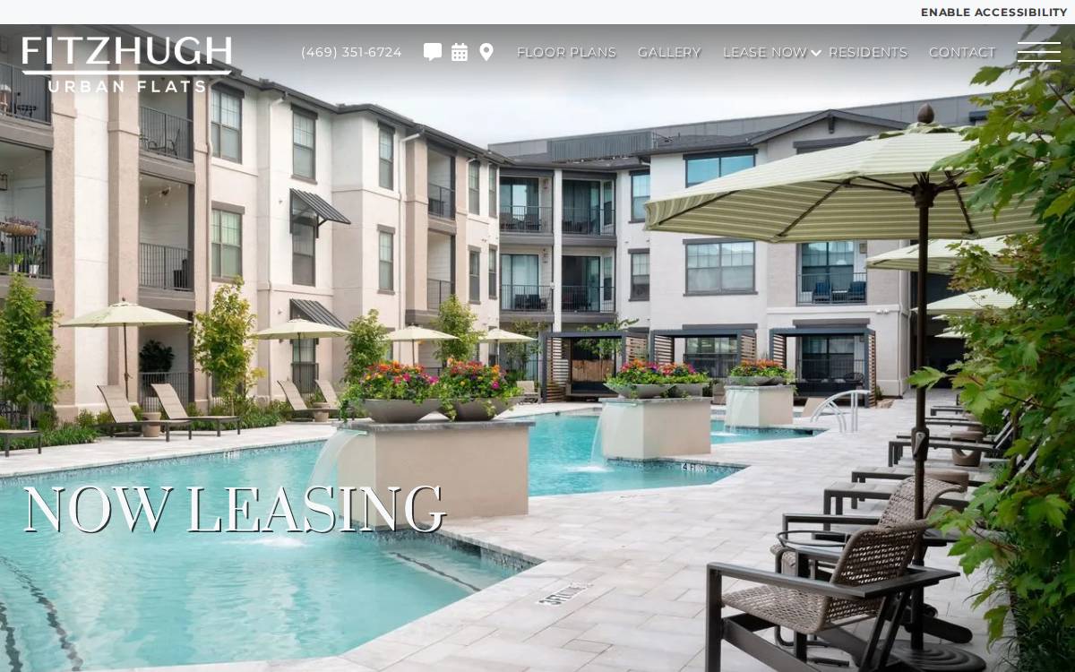 Fitzhugh Urban Flats website preview