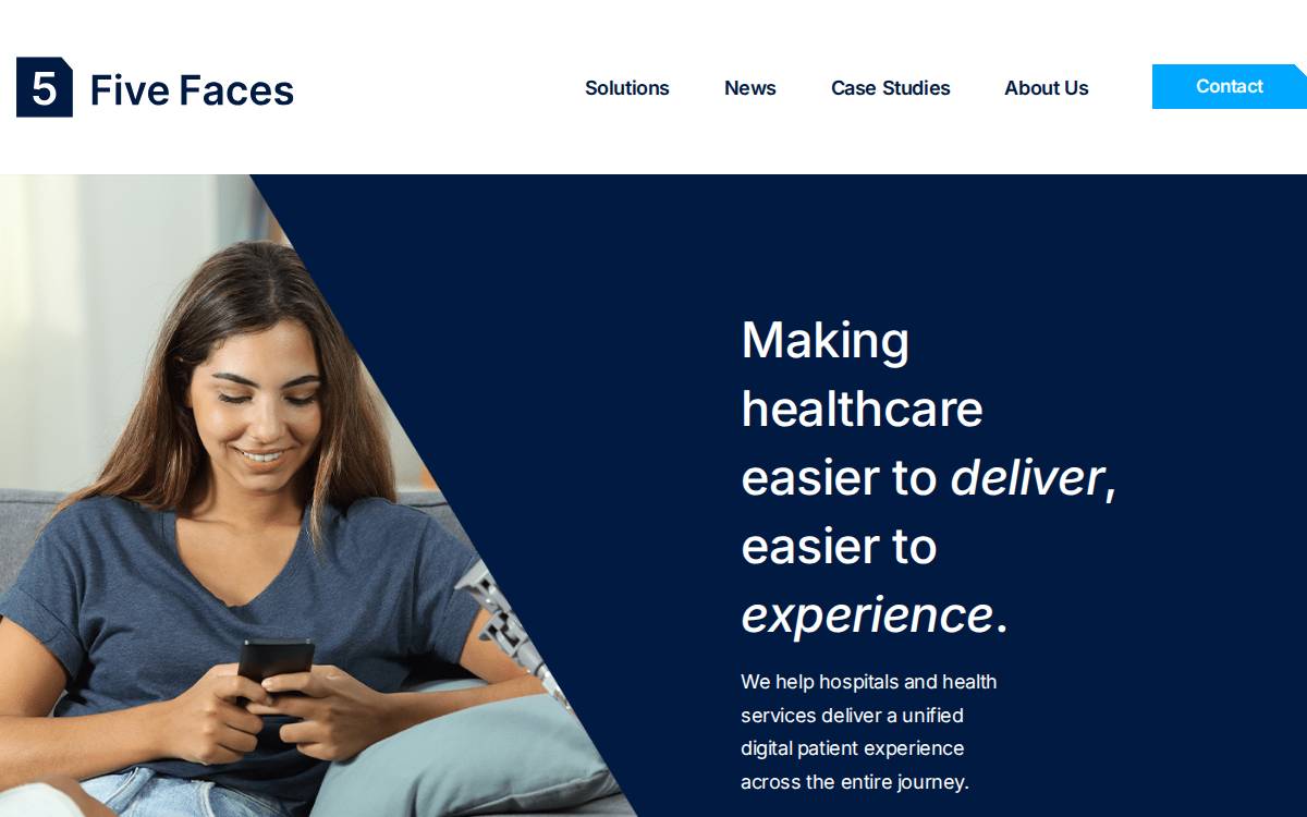 Five Faces website preview