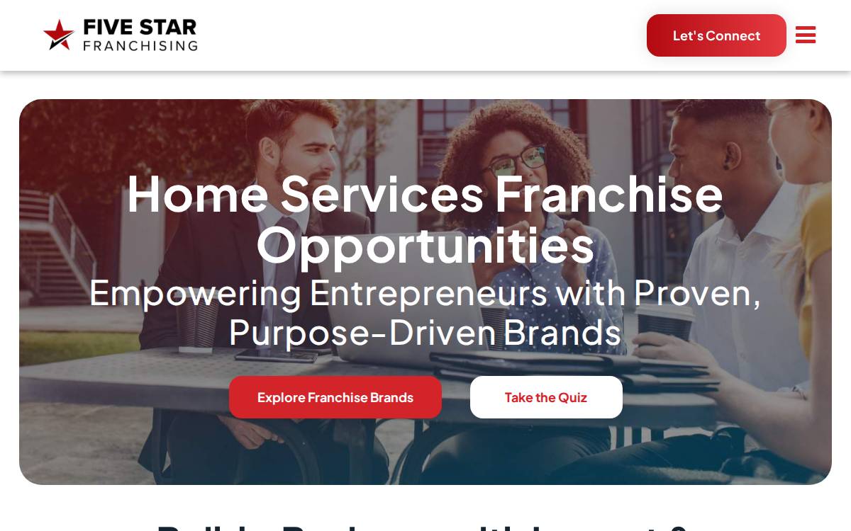 Five Star Franchising website preview