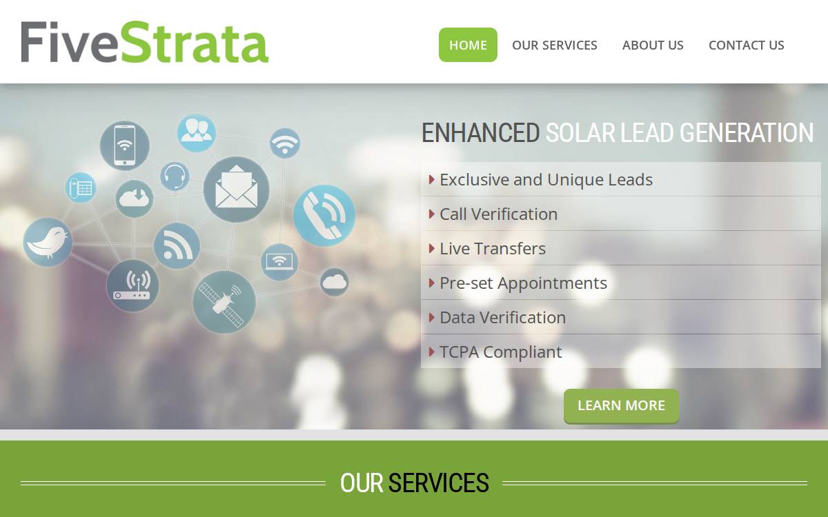 FiveStrata website preview