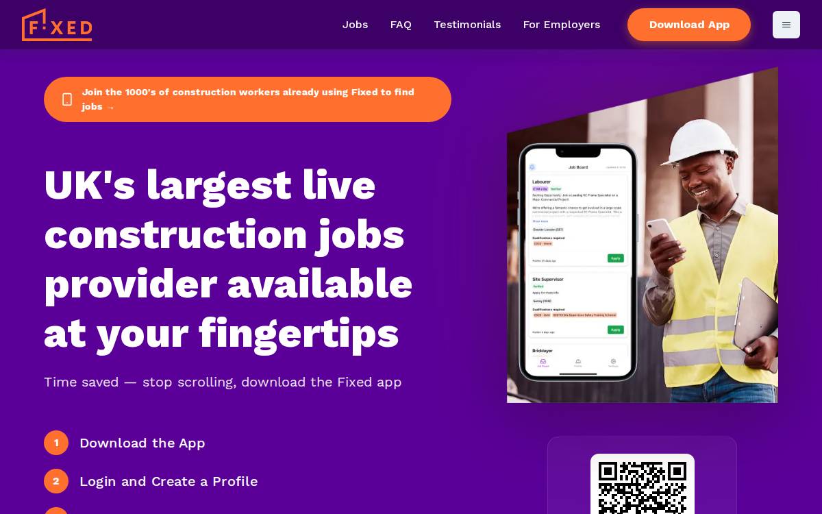 Fixed Construction website preview