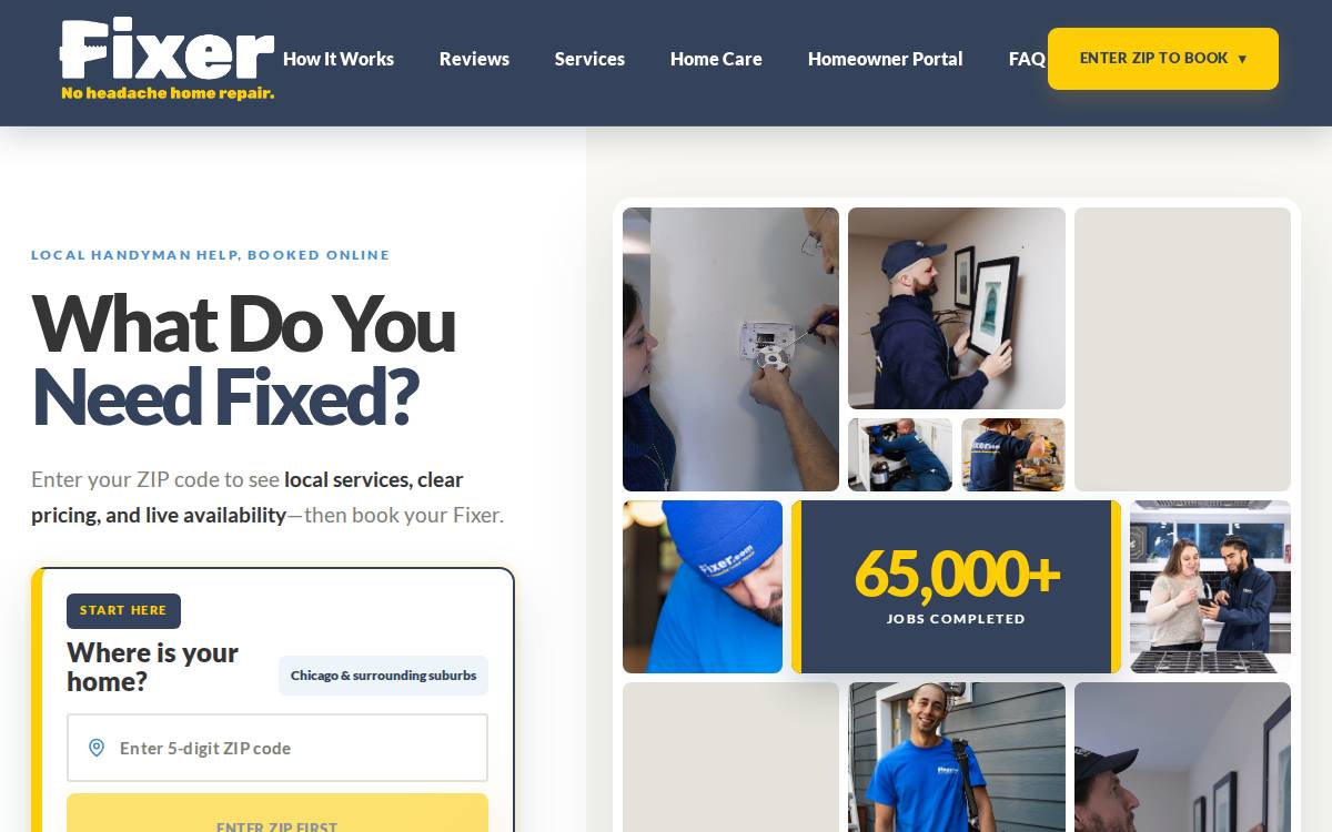 Fixer website preview