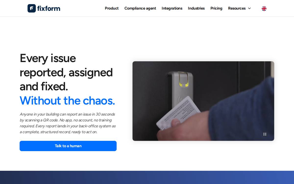 fixform website preview