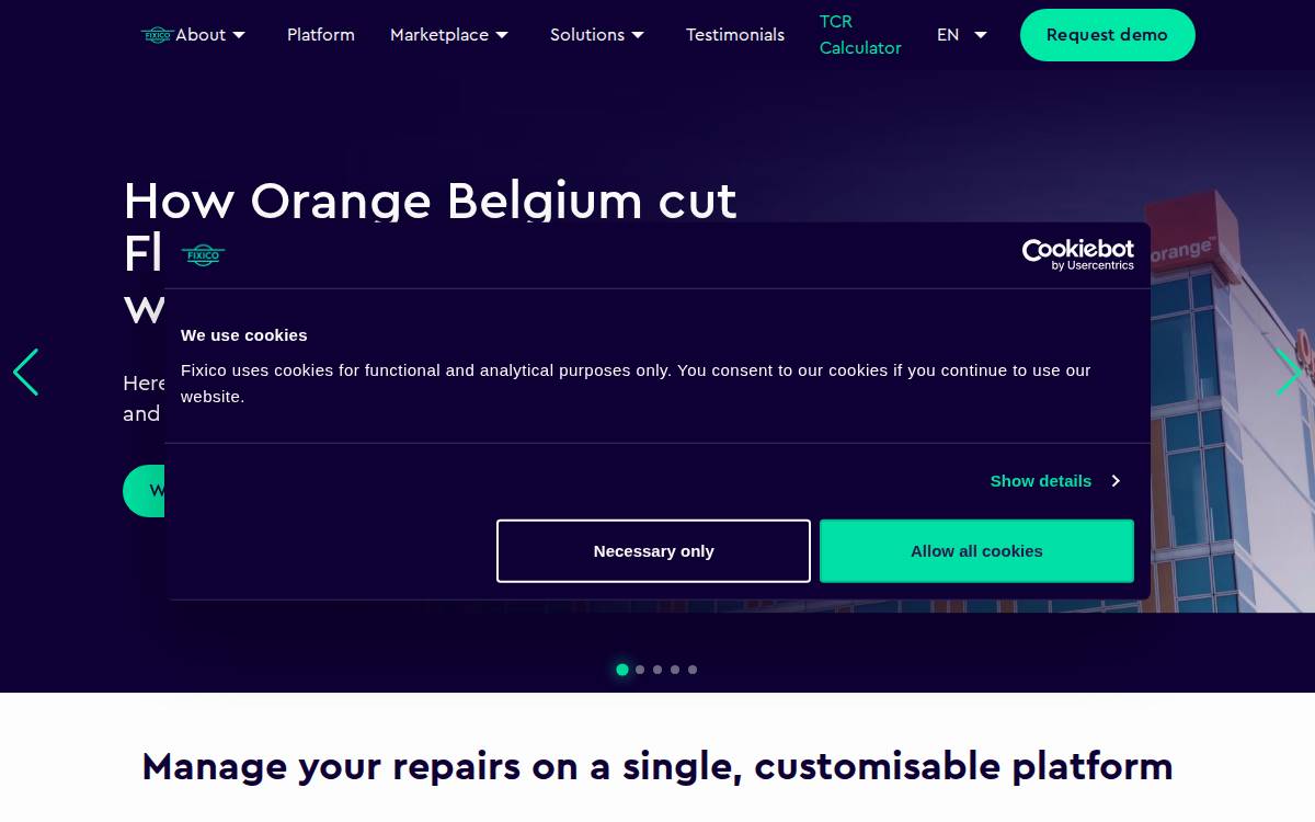 Fixico Business website preview