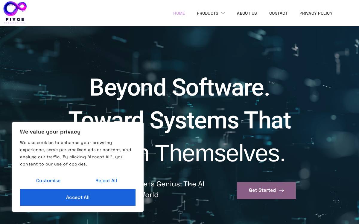 Fiyge website preview